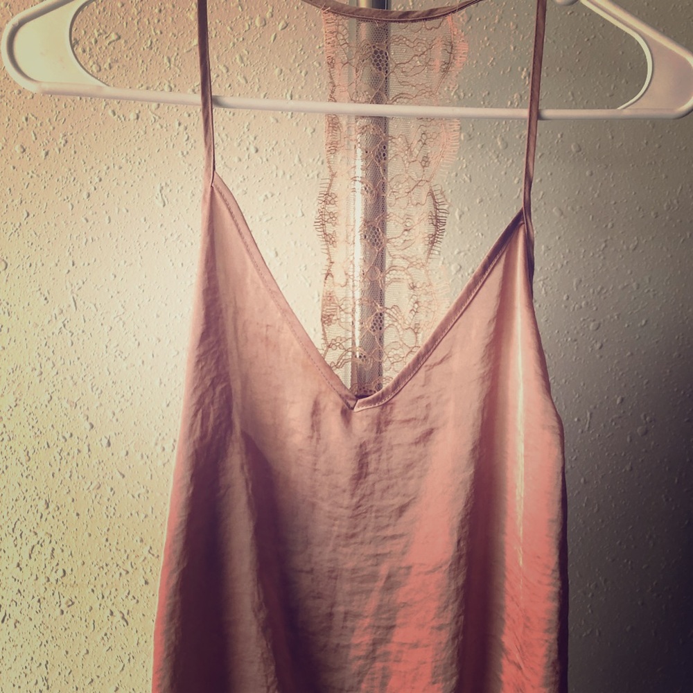 Satin tank top
